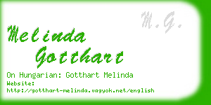 melinda gotthart business card